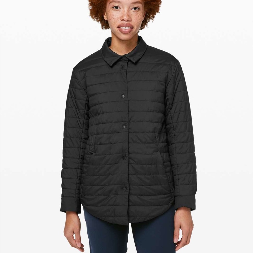Lululemon Puffer Jacket Quilted Shaket Switch Please Size 4